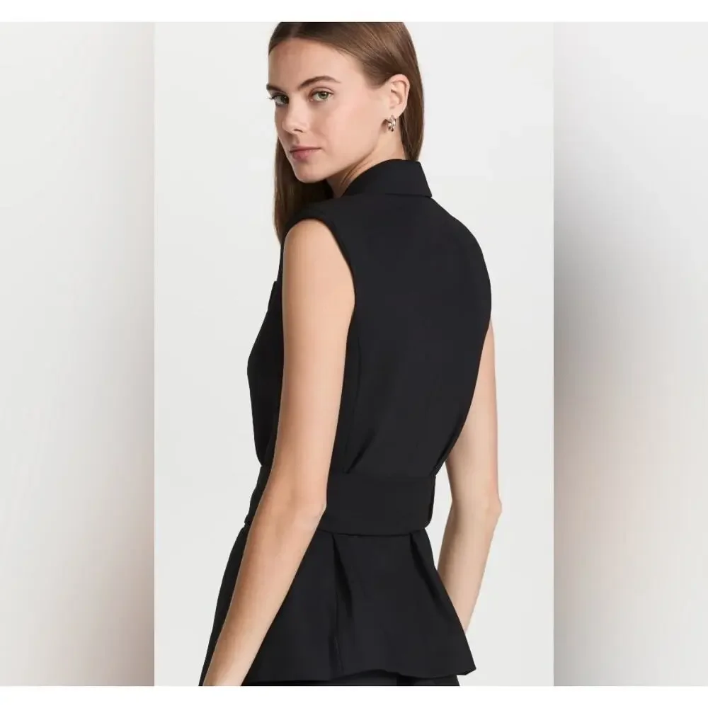 Vince tailored black blazer vest size small - Picture 3 of 9